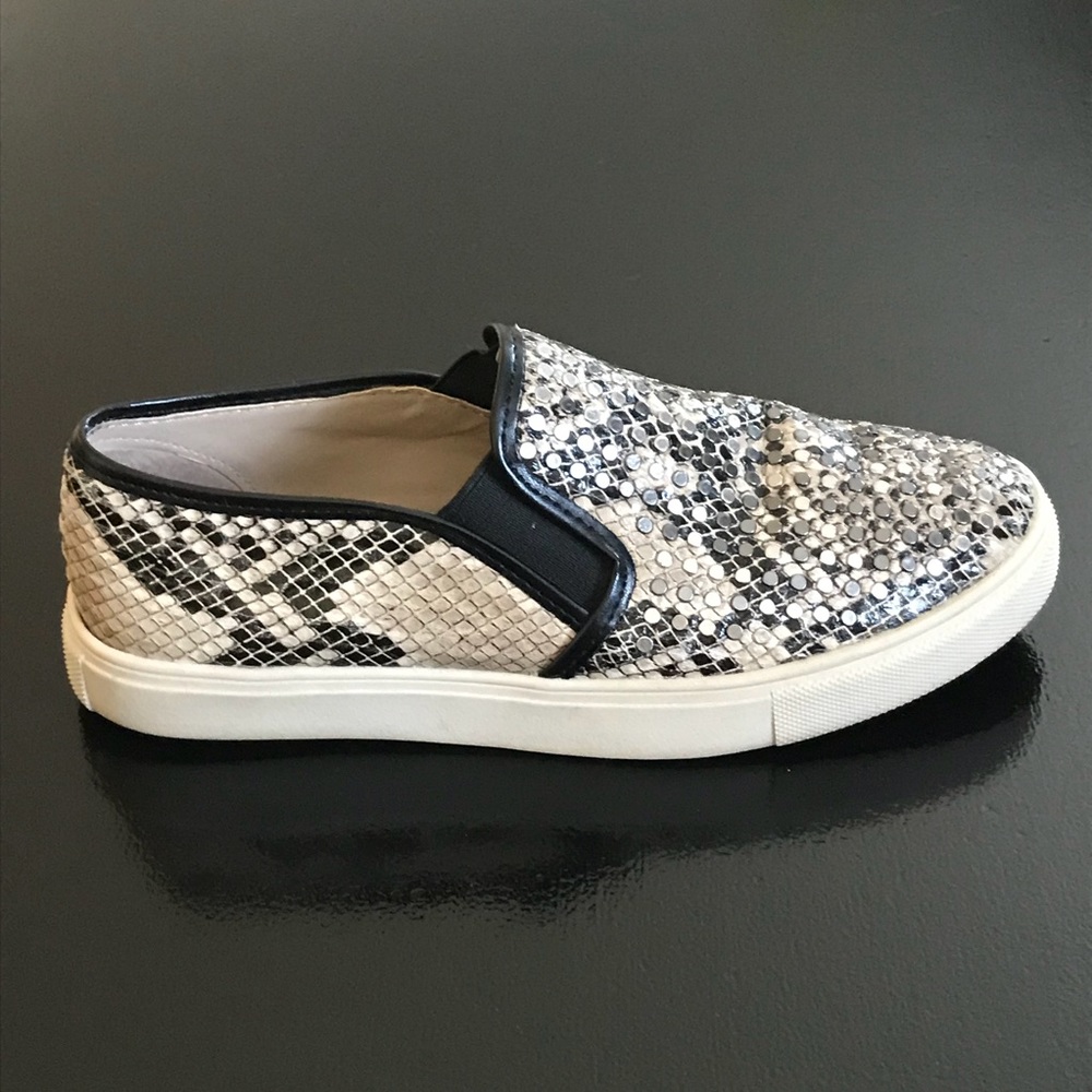 Steve Madden Snake Print Slip on Sneakers
